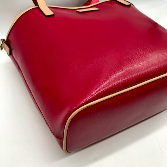 Coach Pink & Tan Leather Park Metro Convertible Tote F26731 - Picture 7 of 11